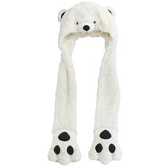 ECHARPE 3 EN 1 OURS BLANC