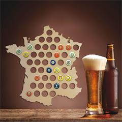 CARTE DE FRANCE CAPSULES DE BIERE