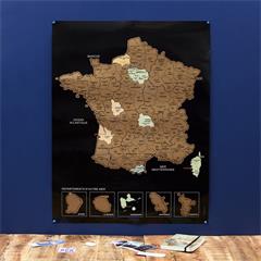 CARTE DE FRANCE A GRATTER