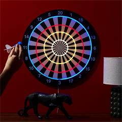 JEU DE FLECHETTES CIBLE EFFET NEON