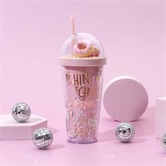 VERRE PAILLE CONFETTIS TCHIN TCHIN LES MOCHES